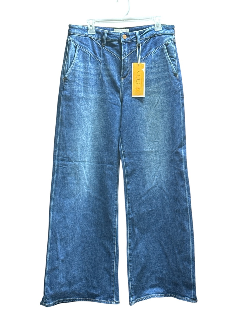 Risen Jeans - Blue Denim Jeans 4 way stretch wide leg
15x32